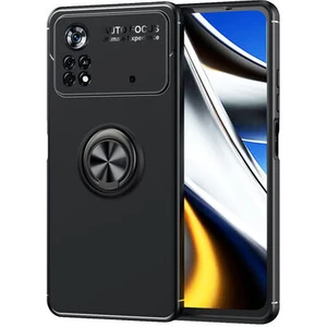 Poco X4 Pro 5g  Kılıf Yüzüklü Sağlam Esnek Ringo Silikon Kapak