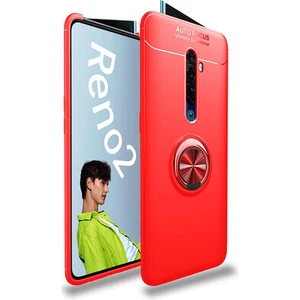 Oppo Reno 2z  Kılıf Yüzüklü Sağlam Esnek Ringo Silikon Kapak
