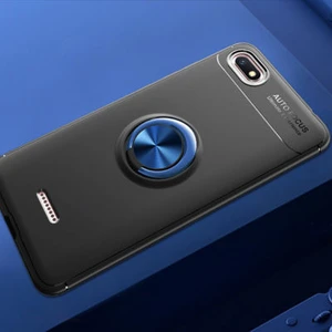 Techno Guru Redmi 6A Ultra Koruma Sağlayan Stant Özellikli Yüzüklü Ravel Silikon Kılıf