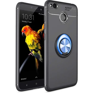 Techno Guru Redmi 4x Ultra Koruma Sağlayan Stant Özellikli Yüzüklü Ravel Silikon Kılıf