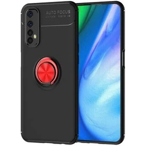 Techno Guru Realme 7 Ultra Koruma Sağlayan Stant Özellikli Yüzüklü Ravel Silikon Kılıf