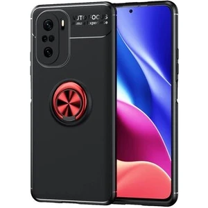 Techno Guru Redmi K40 Ultra Koruma Sağlayan Stant Özellikli Yüzüklü Ravel Silikon Kılıf