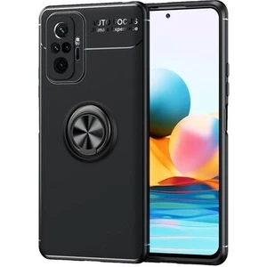 Techno Guru Redmi Note 10 Pro Ultra Koruma Sağlayan Stant Özellikli Yüzüklü Ravel Silikon Kılıf