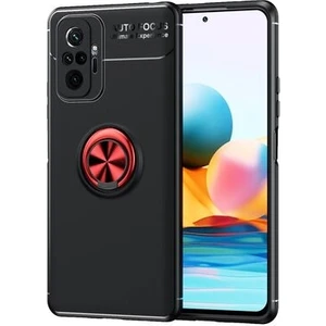 Techno Guru Redmi Note 10 Pro Ultra Koruma Sağlayan Stant Özellikli Yüzüklü Ravel Silikon Kılıf