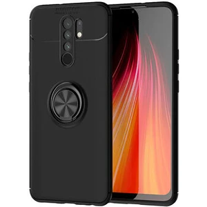 Techno Guru Redmi 9 Ultra Koruma Sağlayan Stant Özellikli Yüzüklü Ravel Silikon Kılıf