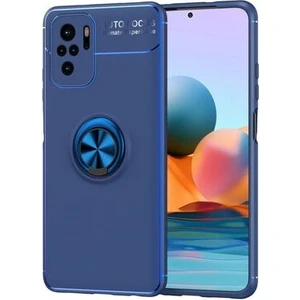 Techno Guru Redmi Note 10S Ultra Koruma Sağlayan Stant Özellikli Yüzüklü Ravel Silikon Kılıf