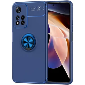 Techno Guru Redmi Note 11 Pro 5g Ultra Koruma Sağlayan Stant Özellikli Yüzüklü Ravel Silikon Kılıf