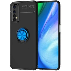 Techno Guru Realme 7 Ultra Koruma Sağlayan Stant Özellikli Yüzüklü Ravel Silikon Kılıf
