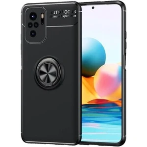 Techno Guru Redmi Note 10S Ultra Koruma Sağlayan Stant Özellikli Yüzüklü Ravel Silikon Kılıf