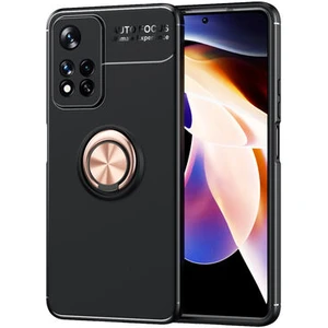 Techno Guru Redmi Note 11 Pro 5g Ultra Koruma Sağlayan Stant Özellikli Yüzüklü Ravel Silikon Kılıf