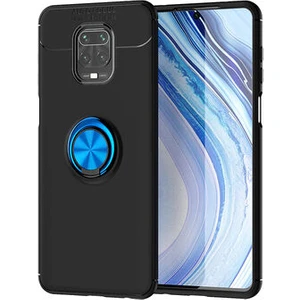 Techno Guru Redmi Note 9s Ultra Koruma Sağlayan Stant Özellikli Yüzüklü Ravel Silikon Kılıf