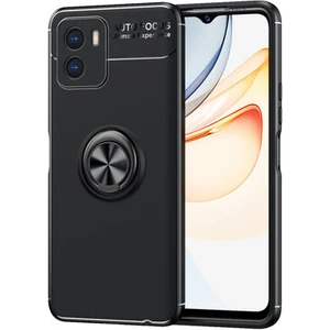 Techno Guru Vivo Y15S Ultra Koruma Sağlayan Stant Özellikli Yüzüklü Ravel Silikon Kılıf