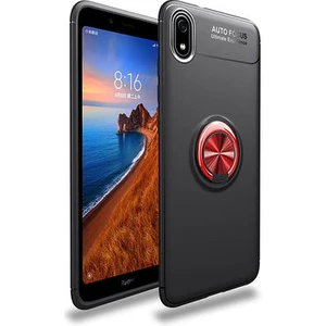 Redmi 7A  Kılıf Yüzüklü Sağlam Esnek Ringo Silikon Kapak