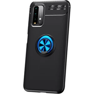 Techno Guru Redmi 9t Ultra Koruma Sağlayan Stant Özellikli Yüzüklü Ravel Silikon Kılıf