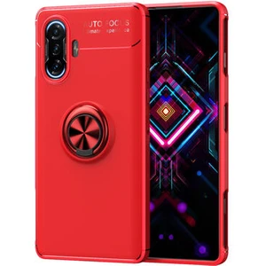 Techno Guru Redmi K40 Gaming Ultra Koruma Sağlayan Stant Özellikli Yüzüklü Ravel Silikon Kılıf