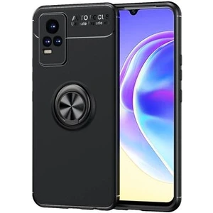 Vivo V21E  Kılıf Yüzüklü Sağlam Esnek Ringo Silikon Kapak