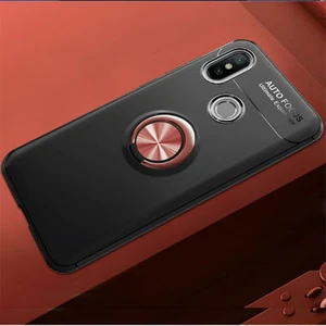 Techno Guru Redmi Note 7 Ultra Koruma Sağlayan Stant Özellikli Yüzüklü Ravel Silikon Kılıf