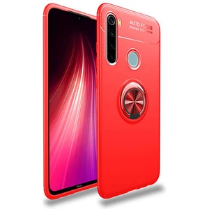Techno Guru Redmi Note 8 Ultra Koruma Sağlayan Stant Özellikli Yüzüklü Ravel Silikon Kılıf
