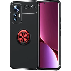 Techno Guru Xiaomi Mi 12 Lite Ultra Koruma Sağlayan Stant Özellikli Yüzüklü Ravel Silikon Kılıf