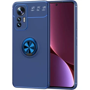 Techno Guru Xiaomi Mi 12 Lite Ultra Koruma Sağlayan Stant Özellikli Yüzüklü Ravel Silikon Kılıf