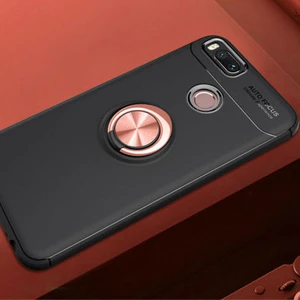 Techno Guru Xiaomi Mi 5x Ultra Koruma Sağlayan Stant Özellikli Yüzüklü Ravel Silikon Kılıf