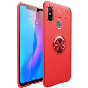 Techno Guru Xiaomi Mi 6x Ultra Koruma Sağlayan Stant Özellikli Yüzüklü Ravel Silikon Kılıf