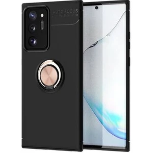 Techno Guru Samsung Galaxy Note 20 Ultra Ultra Koruma Sağlayan Stant Özellikli Yüzüklü Ravel Silikon Kılıf