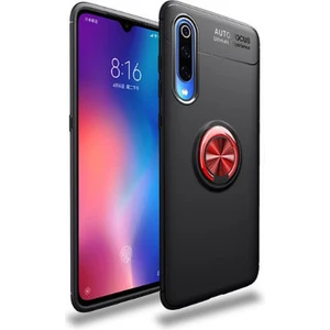 Techno Guru Xiaomi Mi 9 Se Ultra Koruma Sağlayan Stant Özellikli Yüzüklü Ravel Silikon Kılıf