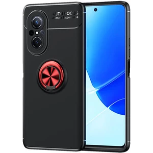 Techno Guru Huawei Nova 9 Se Ultra Koruma Sağlayan Stant Özellikli Yüzüklü Ravel Silikon Kılıf