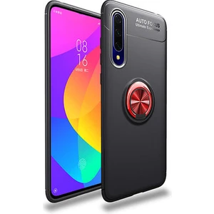 Techno Guru Huawei P Smart Pro 2019 Ultra Koruma Sağlayan Stant Özellikli Yüzüklü Ravel Silikon Kılıf