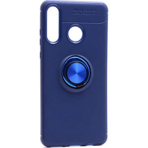 Techno Guru Huawei P30 Lite Ultra Koruma Sağlayan Stant Özellikli Yüzüklü Ravel Silikon Kılıf