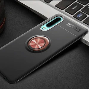 Techno Guru Huawei P30 Ultra Koruma Sağlayan Stant Özellikli Yüzüklü Ravel Silikon Kılıf