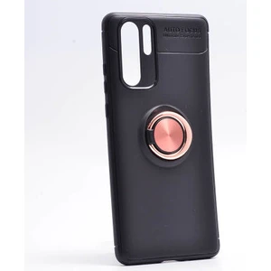 Techno Guru Huawei P30 Pro Ultra Koruma Sağlayan Stant Özellikli Yüzüklü Ravel Silikon Kılıf