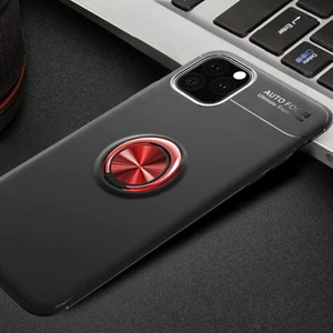 Techno Guru iPhone 11 Pro Ultra Koruma Sağlayan Stant Özellikli Yüzüklü Ravel Silikon Kılıf