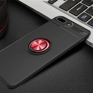 Techno Guru iPhone 7 Plus Ultra Koruma Sağlayan Stant Özellikli Yüzüklü Ravel Silikon Kılıf