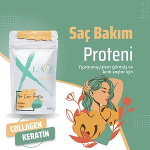 Boyadan Isıdan Işlemden Yıpranmış Kopmuş Saçlara Canlılık Terapisi - Laxe Saç Bakım Proteini 50 gr