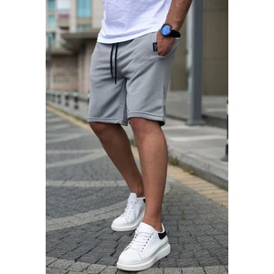 Boyalı Gri Erkek Regular Fit Şort 4842