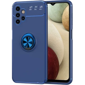Techno Guru Samsung Galaxy A13 4g Ultra Koruma Sağlayan Stant Özellikli Yüzüklü Ravel Silikon Kılıf