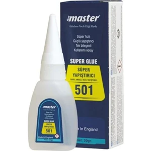 Kl Home First Master Süper Hızlı Güçlü Yapıştırıcı 501 (20 Gr) - Japon Yapıştırıcısı (3 Adet)
