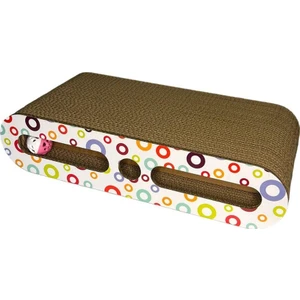 Doğal Kedi Otlu ve Zilli Toplu Kedi Tırmalama Kartonu 44 CM - HR2050C