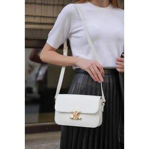 Kadın Aksesuarlı Kapaklı Uzun Ayarlanabilir Askılı Omuz Çantası