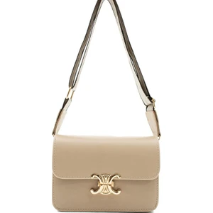 Kadın Aksesuarlı Kapaklı Uzun Ayarlanabilir Askılı Omuz Çantası