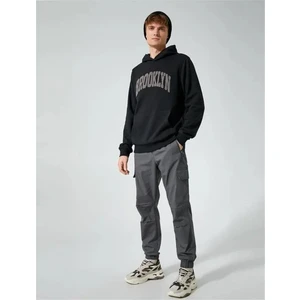 4Wam40007Hw 043 Gri Erkek Pamuk Woven Bottoms Pantolon