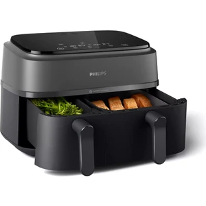 Airfryer Yeni Nesil Çift Hazneli Yağsız Hava Fritözü (9 Litre)