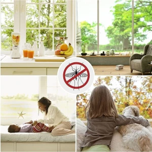 Kl Home Beyaz Renk Sineklik Pencere 5 Metre Yapışkanlı Bant 130CM x 150CM