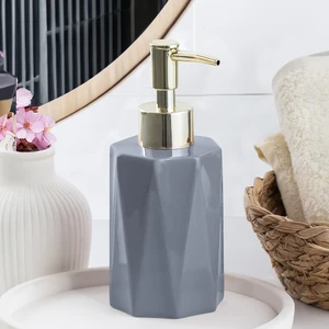 3205 Seramik Sıvı Sabunluk - Tezgah Üstü Banyo Mutfak Lavabo Sabunluğu - 250 cc