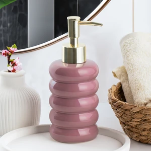 3204 Seramik Sıvı Sabunluk - Tezgah Üstü Banyo Mutfak Lavabo Sabunluğu - 275 cc