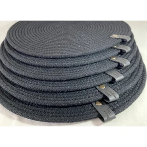 Double Knot Design 4 Adet  Amerikan Servis Supla Tress Jüt Hediyelik Sunum Davet Masa Düzeni