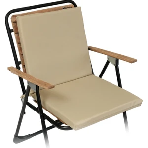 Arkalıklı Sandalye Minderi Fermuarlı 40X40 Sırtlıklı Sandalye Minderi  Bej