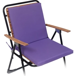 Arkalıklı Sandalye Minderi Fermuarlı 40X40 Sırtlıklı Sandalye Minderi  Mor